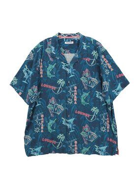 TOMMY BAHAMA This Is How I Roll Camp Shirt Hawaiian 100% Silk EUC Size XXL